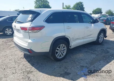 2016 Toyota Highlander Le V6 from USA, damaged, VIN 5TDBKRFH8GS281511